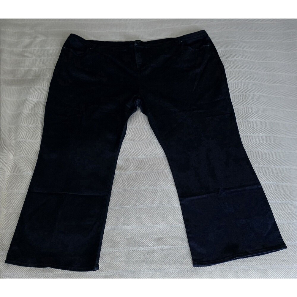 Universal Standard Sava High Rise Flare Jeans Women Sz 40 (4XL) Dark Indigo 34"